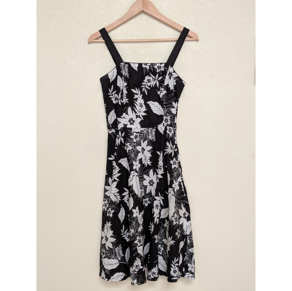 Spenser Jeremy Black and White Floral Strap Dress